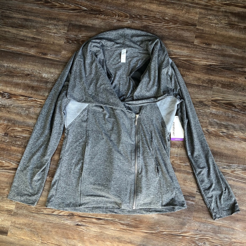 Marika Moto style zip up sweatshirt
